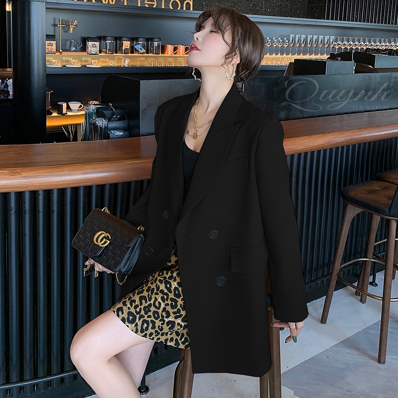 Áo Khoác Blazer Dáng Rộng Hàng Thiết Kế Thương Hiệu Quynh Design