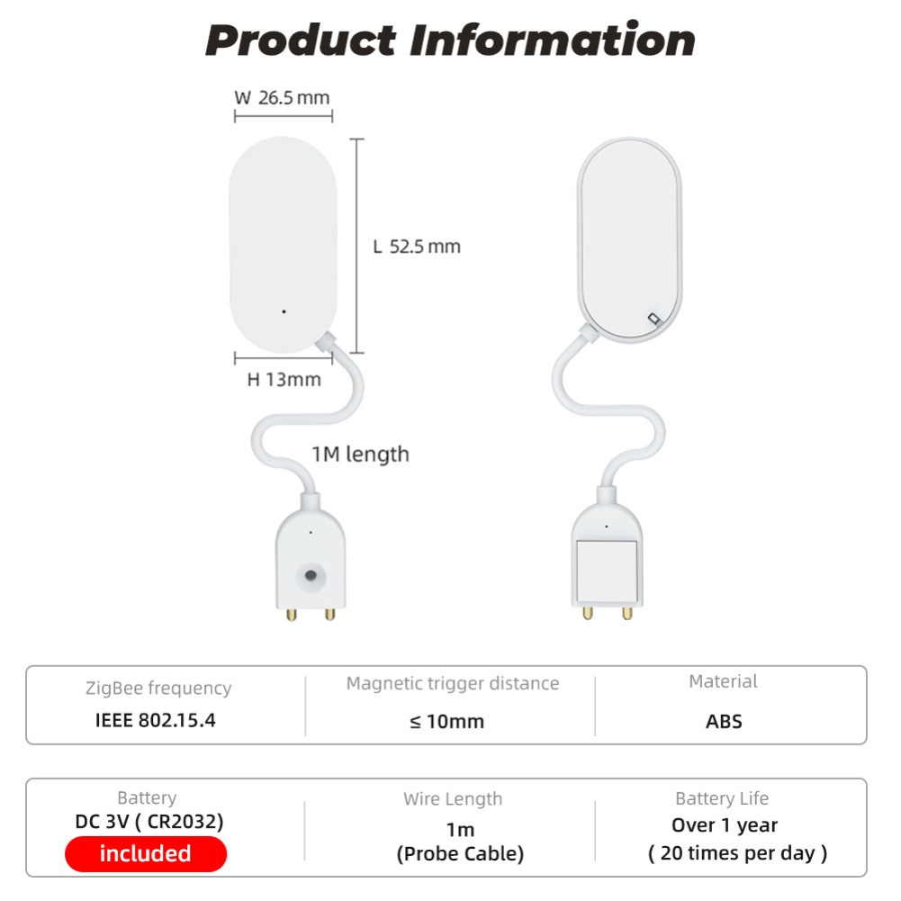 Cảm biến tràn nước Tuya Zigbee - Kết hợp van điện thông minh - Trời mưa - Ngữ Cảnh