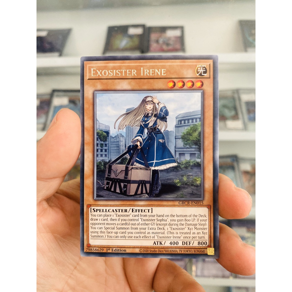 Thẻ Bài YugiOh! Mã GRCR-EN015 - Exosister Irene - Rare - 1st Edition