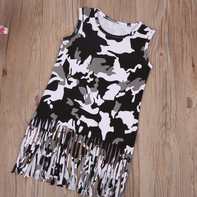 Đầm Thun Sát Nách: Thời Trang Phong Cách Tua Rua... Cho Bé Từ 0-4Tuổi.