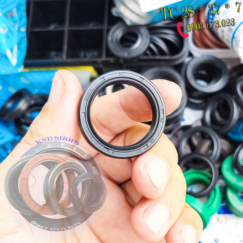 Phớt dầu SOG TC 28*37*6, Phớt lò xo chặn nhớt trục phụ tùng xe máy, Ô tô và máy sản xuất gạch men công nghiệp| KND Shops