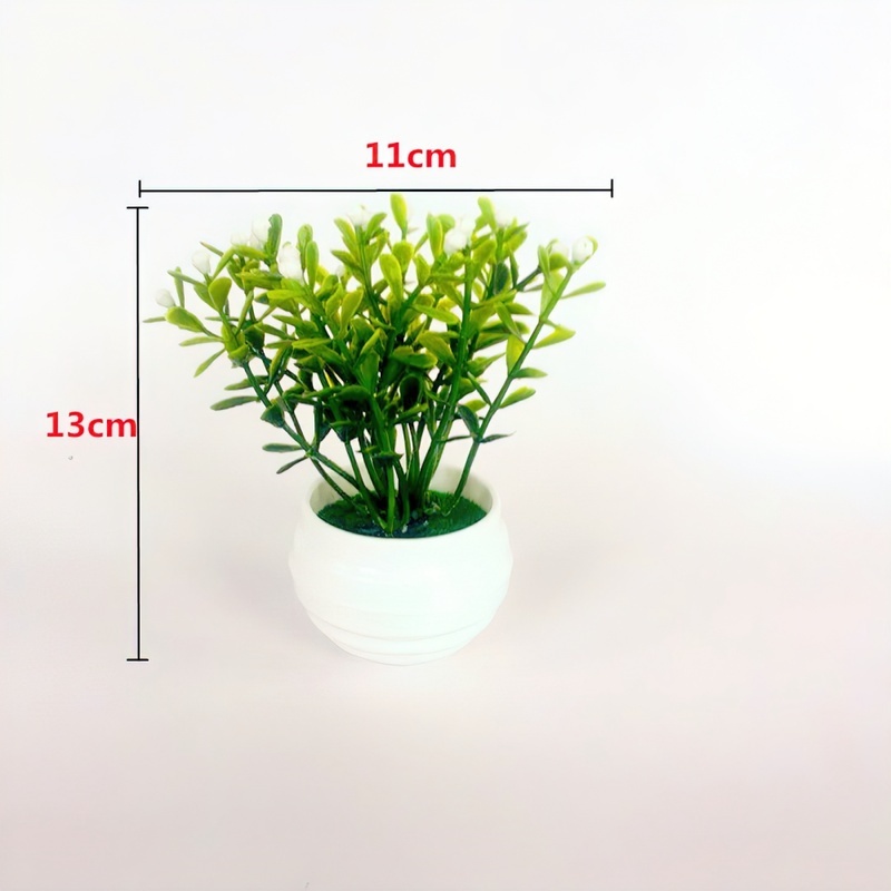 Chậu cây bonsai giả bằng nhựa trang trí bàn làm việc