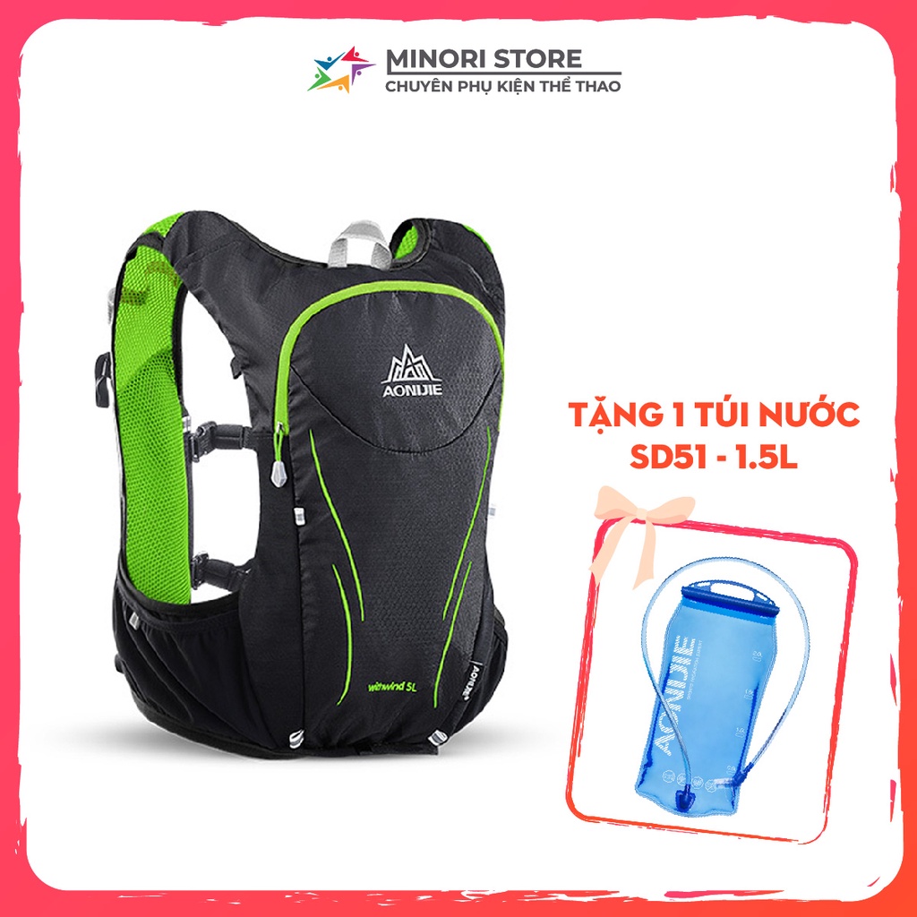 Balo Nước Chạy Bộ Chạy Trail Leo Núi Dã Ngoại Trekking Vest Chạy Bộ Aonijie C928- Có Ngăn Đựng Gậy