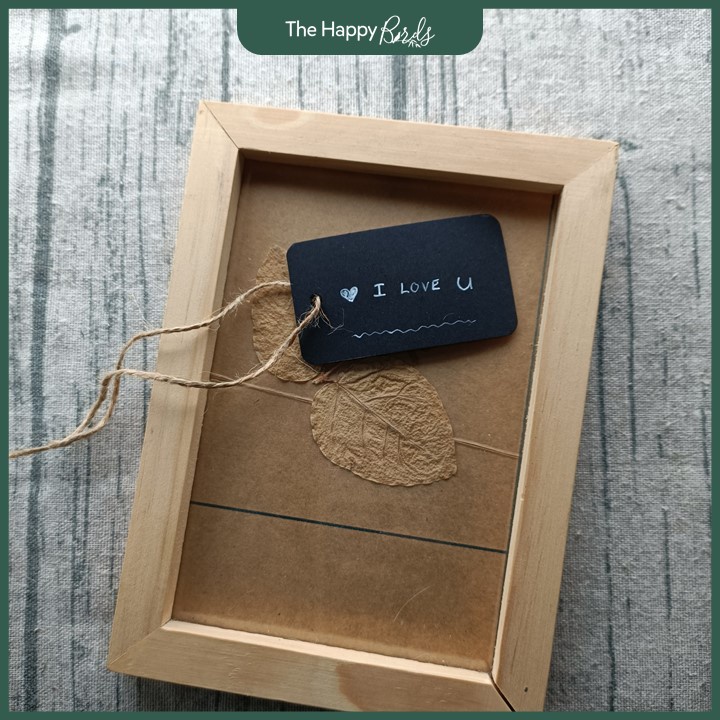 Tag giấy trơn tùy chỉnh kèm dây đeo trang trí quà tặng làm đồ handmade DIY Happy Birds