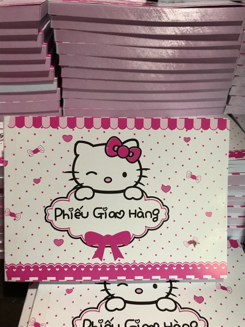 Combo 20 quyển phiếu giao hàng hellokitty