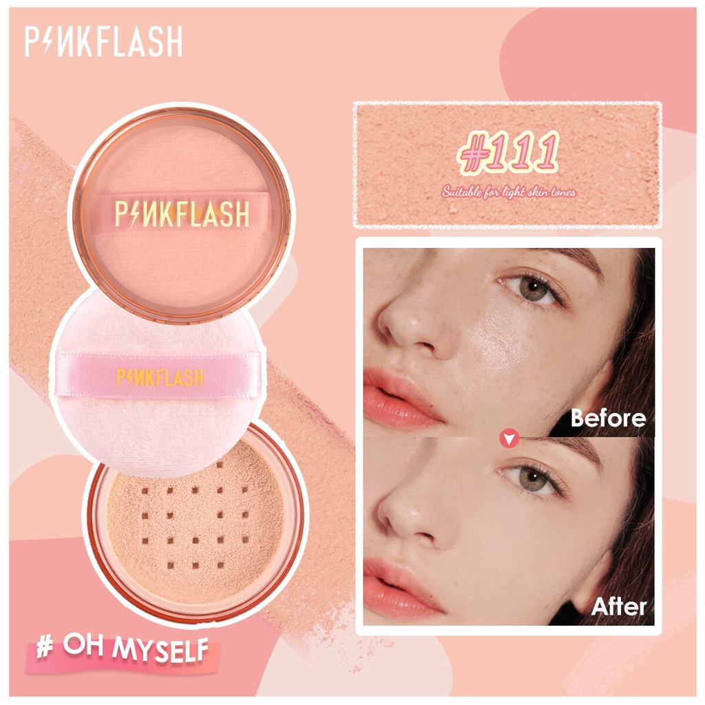 [Hàng mới về] Phấn Phủ Pinkflash Kiềm Dầu Chống Thấm Nước Với Màu Lì Quyến Rũ Tự Nhiên Sành Điệu | BigBuy360 - bigbuy360.vn