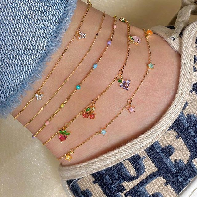 Set 5 Lắc Chân Kiểu Lấp Lánh - TS1328