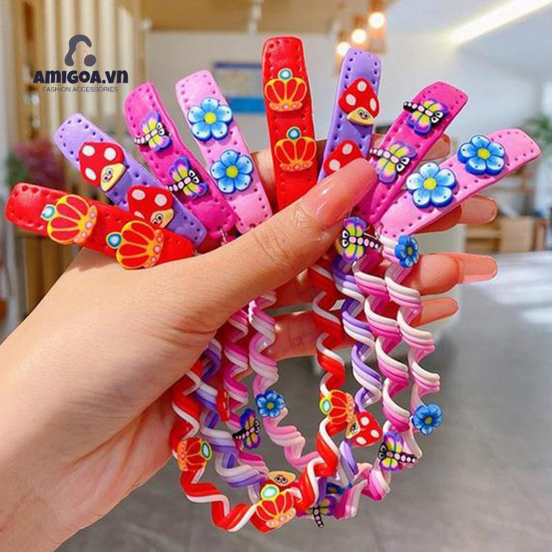 ✨✨Dụng Cụ Tết Tóc Xoăn Bằng Sắt Tây Tạng Nhiều Màu Cho Nữ