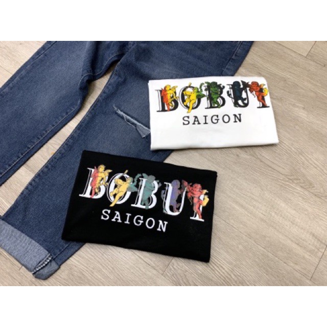 Áo thun tee Bobui Sài Gòn unisex form rộng tay lỡ oversize vải cotton co giãn | HD2000 | BigBuy360 - bigbuy360.vn
