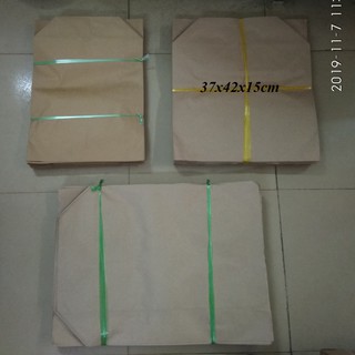 Túi giấy vàng Kraft loại dày size 37x42cm - 100 túi
