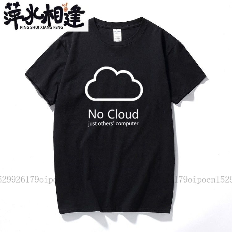 Computer Cloud T-shirts Creative Man Cotton Short Sleeve Summer Style Tee shirts New Casual Funny Geeks T shirts Boys