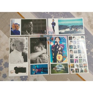 BIGBANG sticker, postcard, lomo (nguyên hộp)