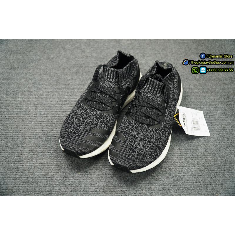 Giày Ultra Boost Uncaged Black Grey