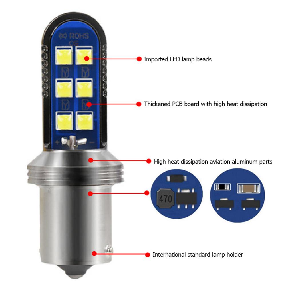 Đèn LED Phanh Xe Hơi 1157 BAY15D P21/5W 1156 BA15S P21W BAU15S 12V H6I8