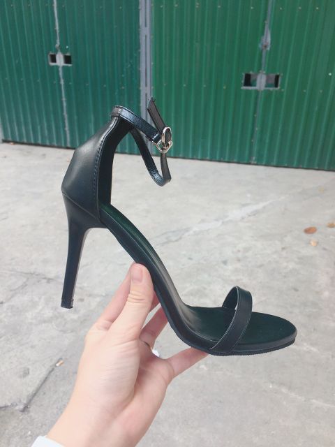Sandal Cao Gót Nhọn 9 Phân Quai Mảnh