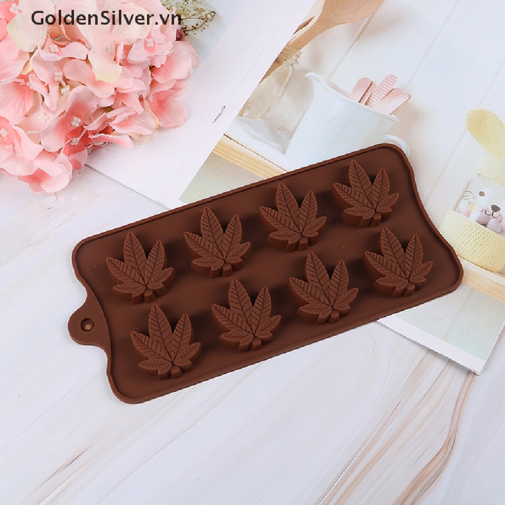 Khuôn Silicone Tạo Hình Làm Bánh Kẹo Hình Lá Phong