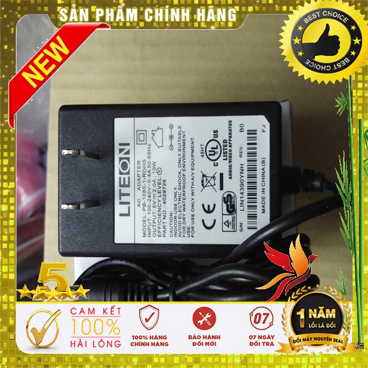 [Mã ELORDER5 giảm 10K đơn 20K] Adapter 5V-2A,hàng Zin chất lượng,đầu lớn