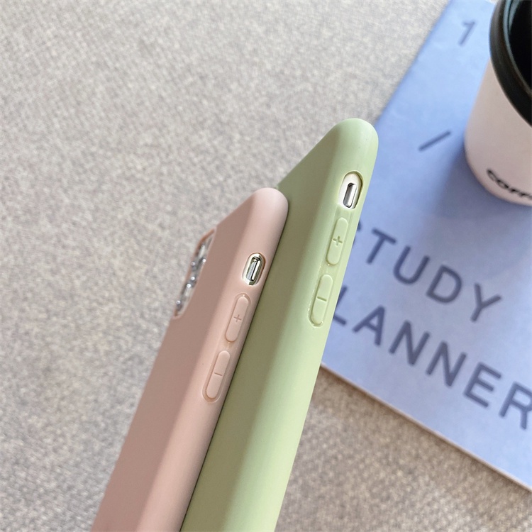 Ốp điện thoại viền tròn màu kẹo cho iPhone 6/6plus/6s/6splus/7/7plus/8/8plus/x/xs/xr/xsmax/11/12/13/pro/max/plus/promax | BigBuy360 - bigbuy360.vn