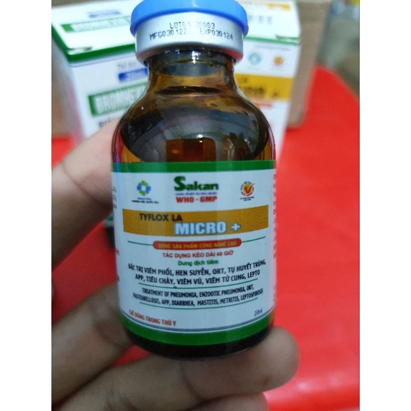 Bộ đôi 2 lọ 20ml tylflox la + bromhexin plus