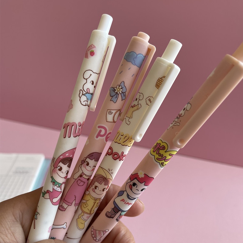 Bút Gel Bấm Mực Đen Fujiya