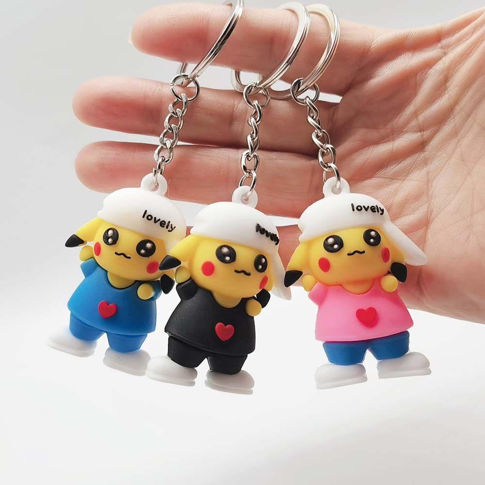 Móc Khóa Bằng PVC Hình Pikachu Đáng Yêu