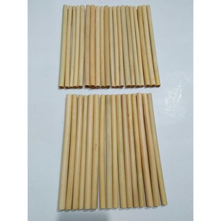 100 ống hút tre loại 2