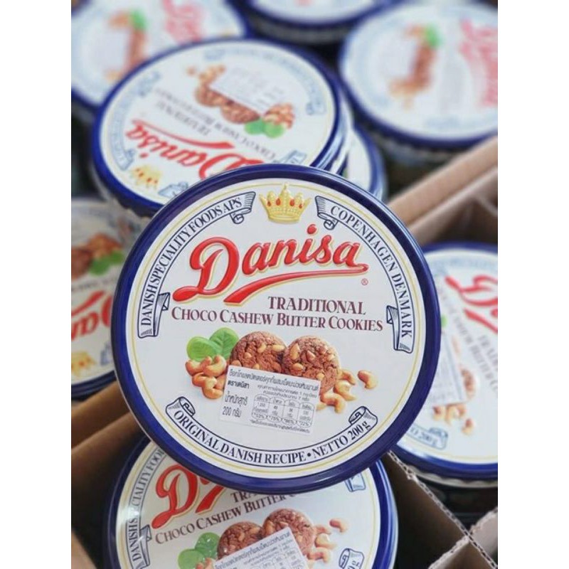Bánh Danisa Hạt Điều Socola Thái Lan hộp thiếc 200g | BigBuy360 - bigbuy360.vn