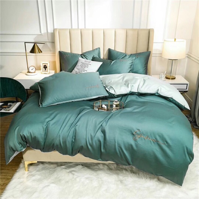 Bộ Chăn Ga Gối Lụa Tencel 40s /4 món Đơn sắc siêu đẹp | BigBuy360 - bigbuy360.vn