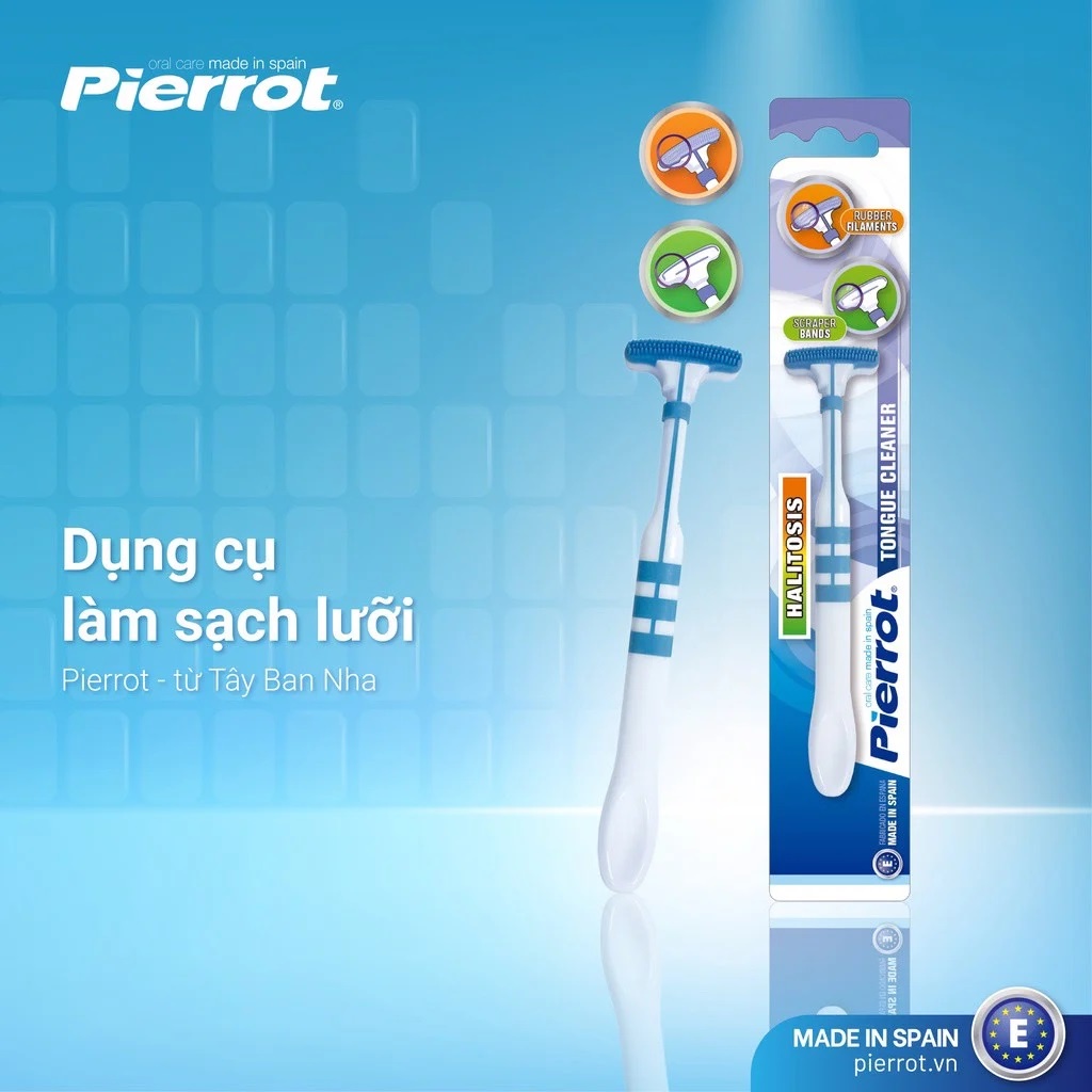 Dụng Cụ Làm Sạch - Cạo Lưỡi Pierrot Tongue Cleaner