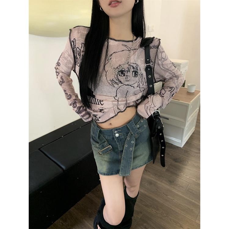 Áo Thun Dài Tay Chống Nắng Form Rộng Phong Cách Hàn Quốc Dành Cho Nữ