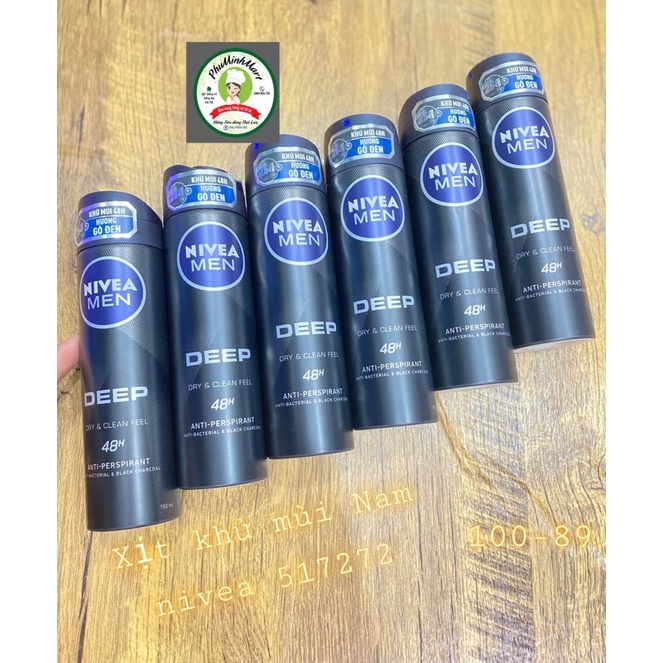 Xịt Khử Mùi Nam men Deep DRY&amp; Clean Feel -517272