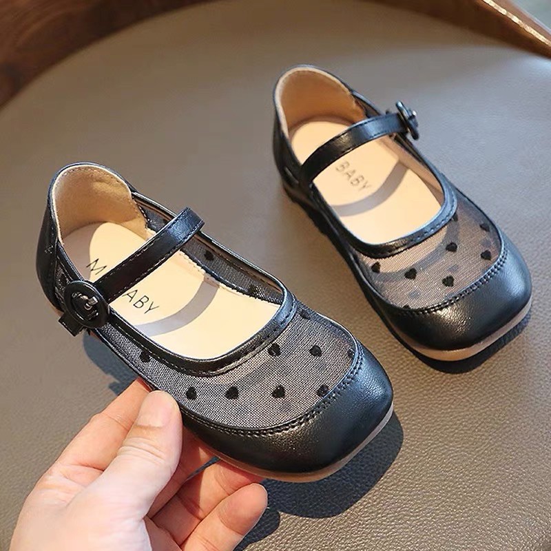 Giày búp bê quai dán MGBABY chất liệu da mềm, siêu nhẹ cho bé gái