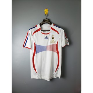 2006 World Cup Pháp Away Retro Bóng đá Jersey Bóng đá