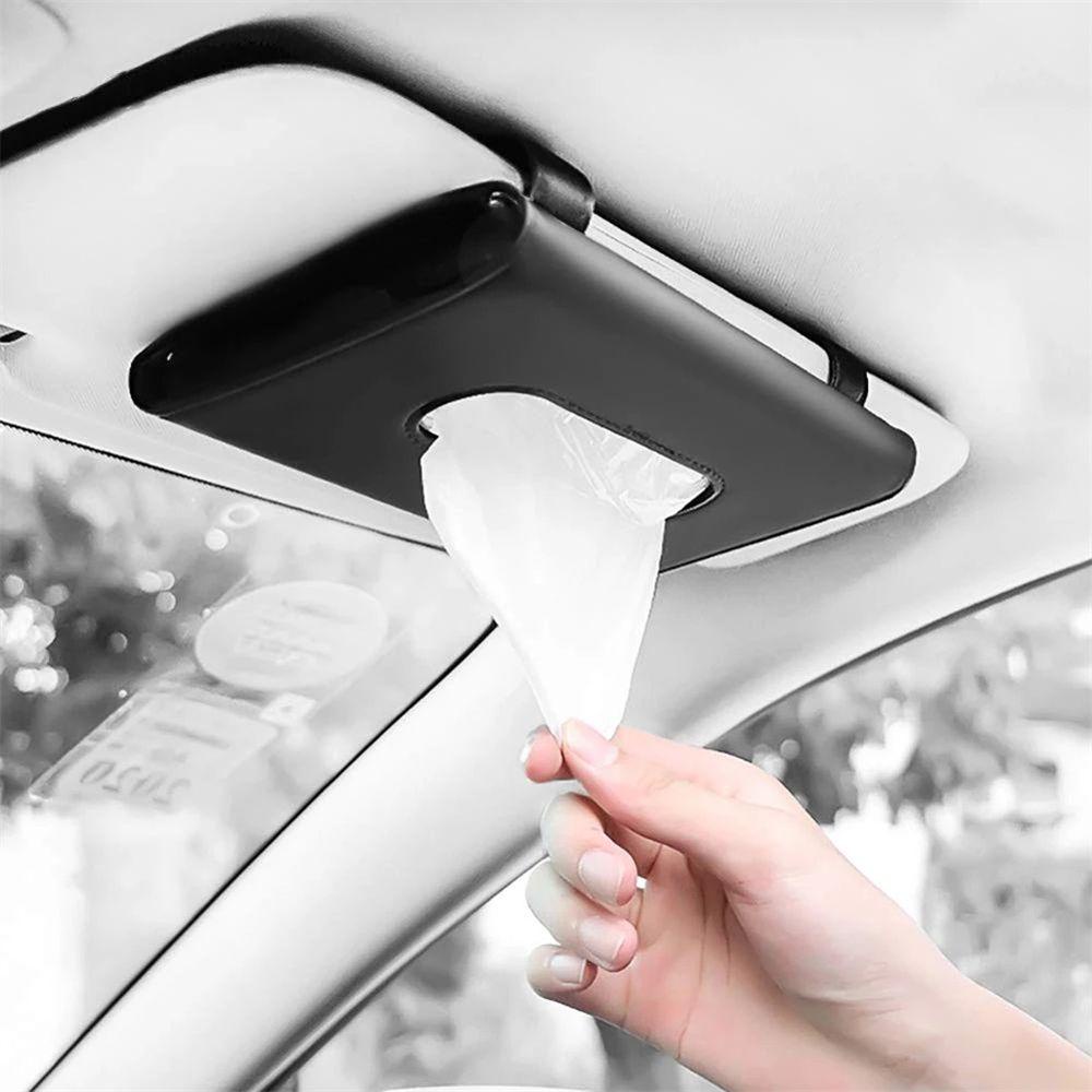 Hộp Đựng Khăn Giấy Gắn Tấm Che Nắng Xe Hơi Tiện Dụng