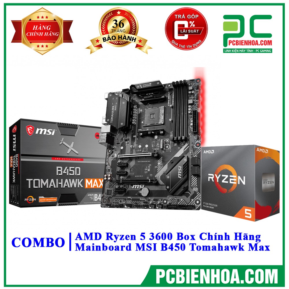 Combo Ryzen 5 3600 + Mainboard (AsusASrockMSI)