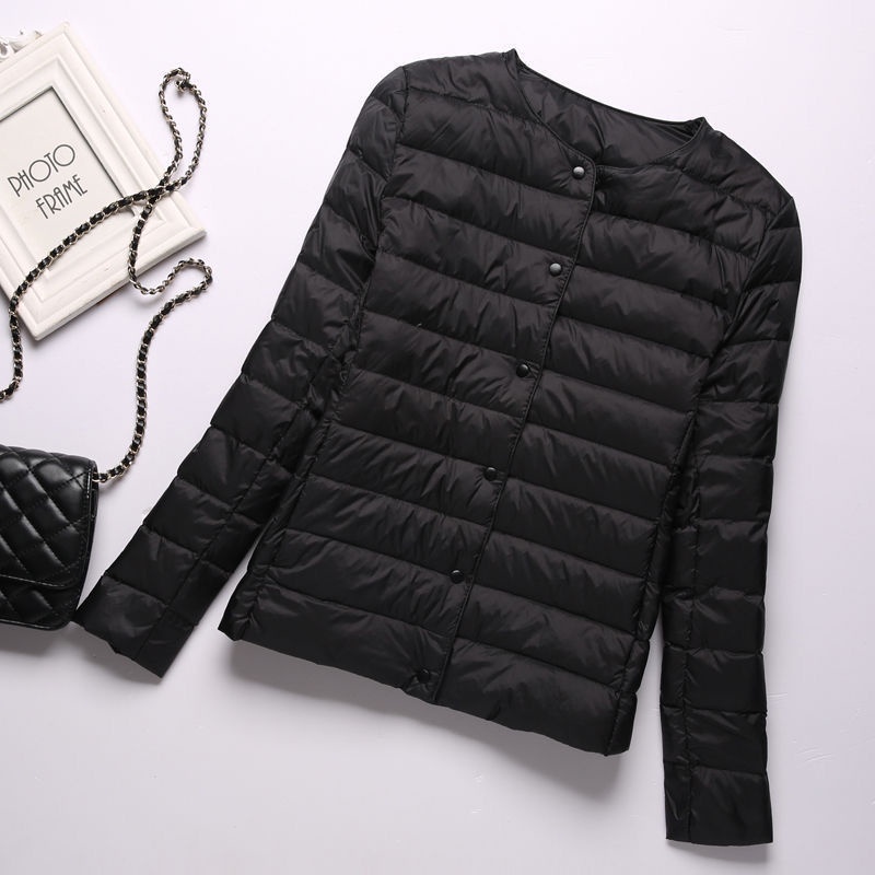 Áo Khoác Phao Dáng Ngắn Siêu Nhẹ Chống Gió Thời Trang Thu Đông Mới Cho Nữ