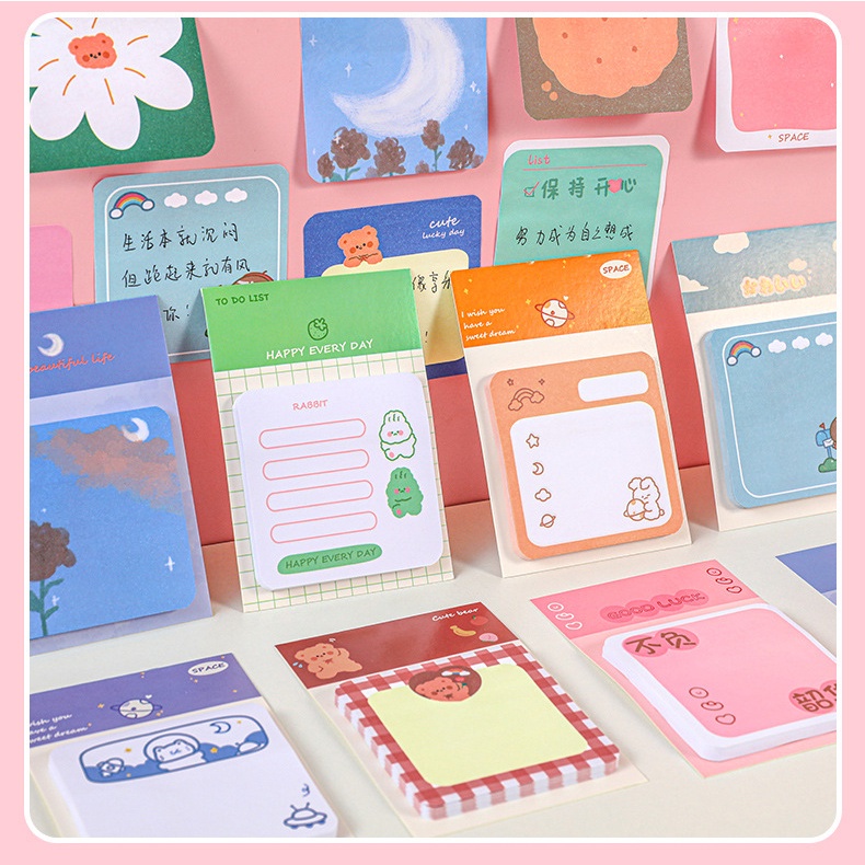 Giấy dán ghi chú RUIXIANG in họa tiết thú vật đáng yêu