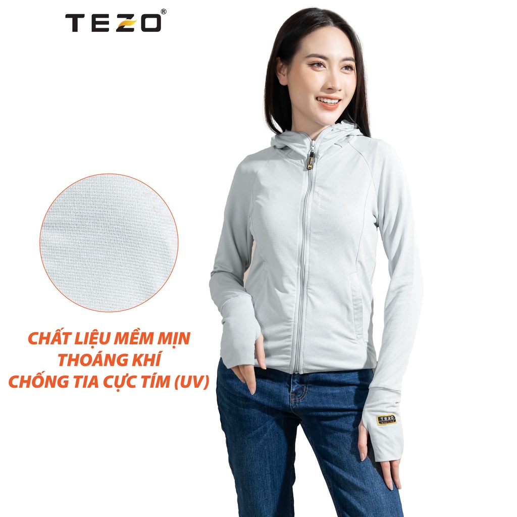 Áo chống nắng nữ Tezo thoáng khí, thấm hút mồ hôi, chống tia cực tím vượt trội 2201ACNN02