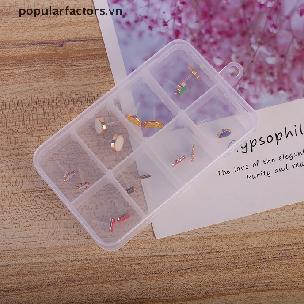 Hộp Đựng Trang Sức Nhỏ 8 Ngăn Điều Chỉnh Được