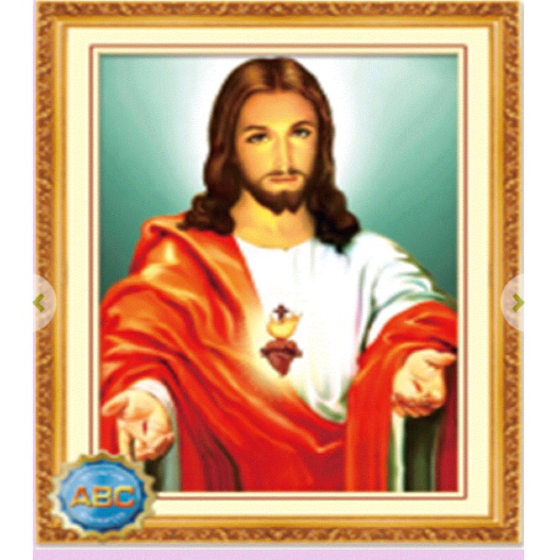 Tranh đính đá Chúa Jesu Lg1915 (50x70) chưa đính