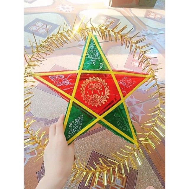 Đèn ông sao 25-50cm làm đồ chơi,trang trí Trung Thu- HN5