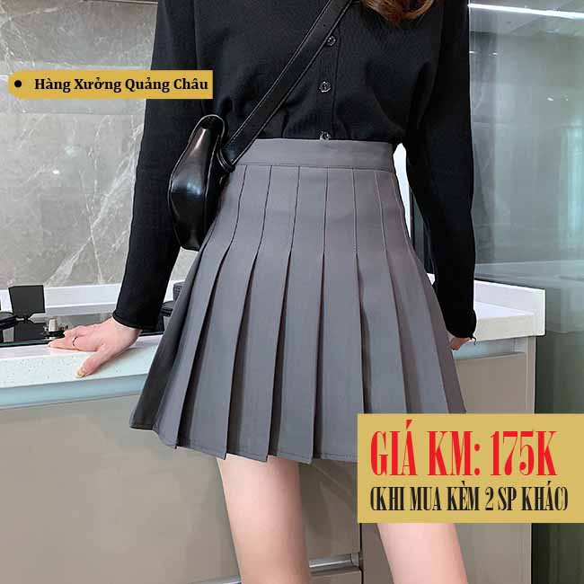 [SẴN] Chân váy xếp ly ngắn Ulzzang Quảng Châu VVN14