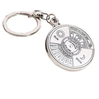 Móc khóa inox kèm lịch vạn niên (bản tiếng Anh)