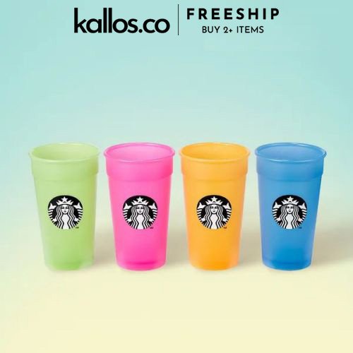 Bộ Ly Starbucks Green Story, Variety Logo, Summer 2022, Spring, Joy Reusable Cold Cup Set - Kallos Vietnam