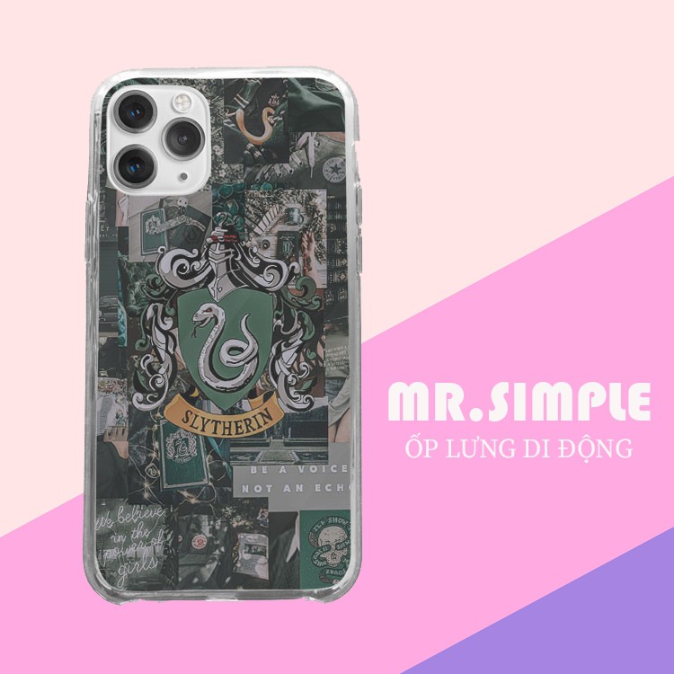 Ốp lưng Slytherin logo Harry Potter BE A VOICE cho Iphone 5 6 7 8 Plus 11 12 Pro Max X Xr PAP20210092