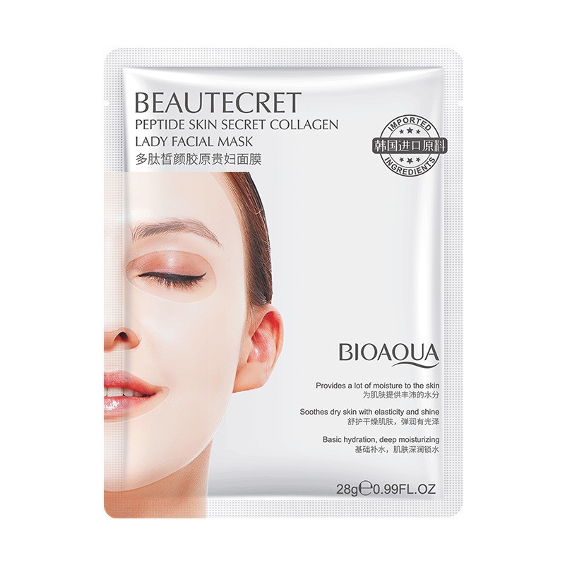 Mặt nạ thủy tinh Bioaqua 💞𝑭𝒓𝒆𝒆𝒔𝒉𝒊𝒑💖 trong suốt collagen chống lão hóa, đàn hồi da tươi trẻ căn mịn | BigBuy360 - bigbuy360.vn