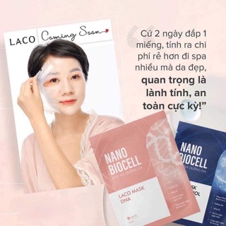 [ SẢN PHẨM HOT] Combo 6 Mặt Nạ Tươi Laco NANO BIOCELL