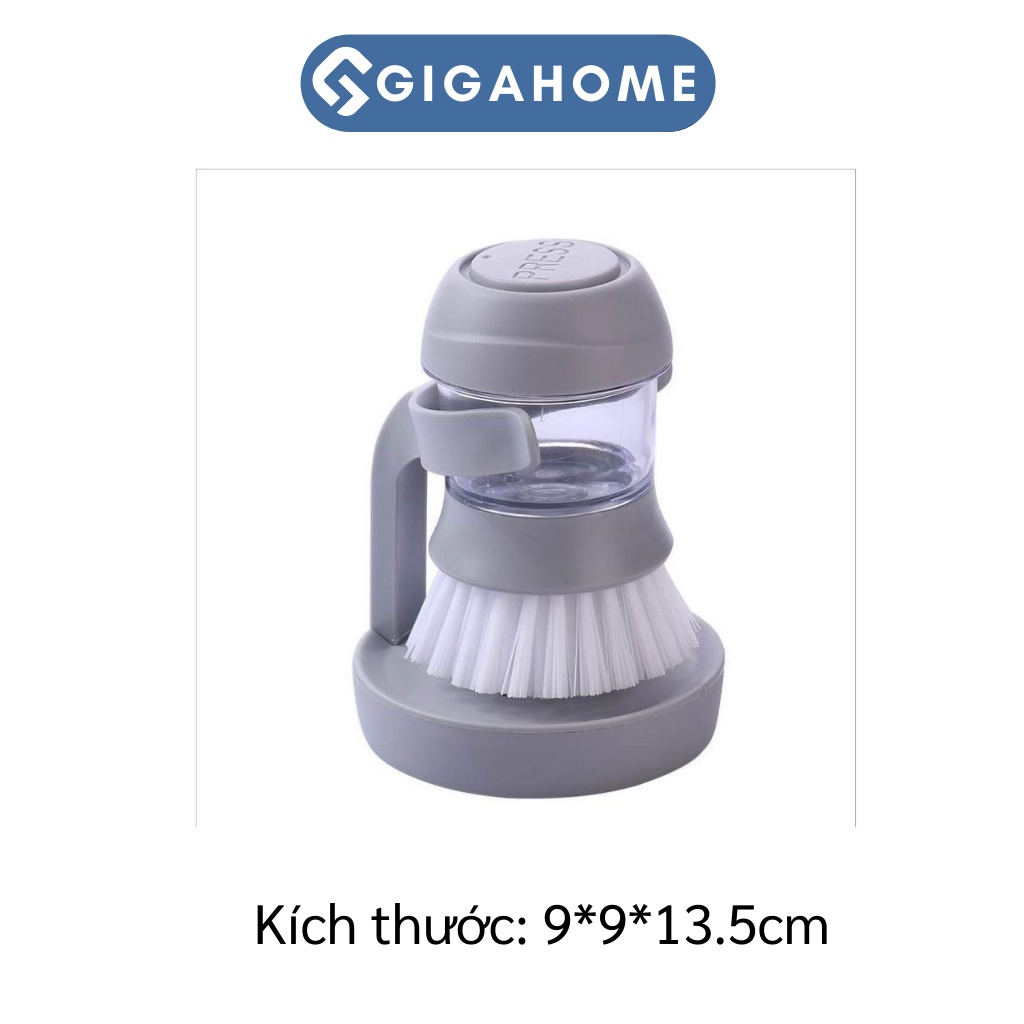 Cọ Rửa Chén, Chà Xoong Nồi Đa Năng Kèm Hộp Đựng Xà Phòng Và Giá Để GIGAHOME 8881