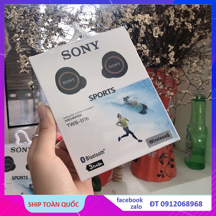 Tai Nghe TWS-D76 Super Bass Tai Nghe Bluetooth 5.0 Siêu Bass