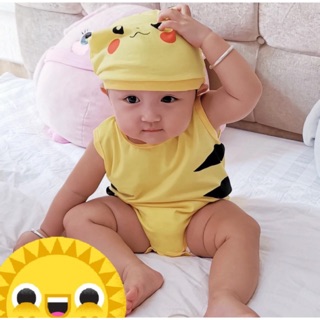 BODY SUIT TRẺ EM HÌNH PIKACHU SIÊU BABY CUTE - QUẦN ÁO TRẺ EM